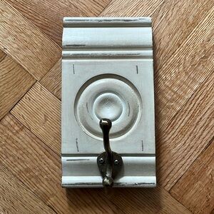 Sale! Cream Wall Hook. Elegant, rustic, farmhouse look to this beauty.